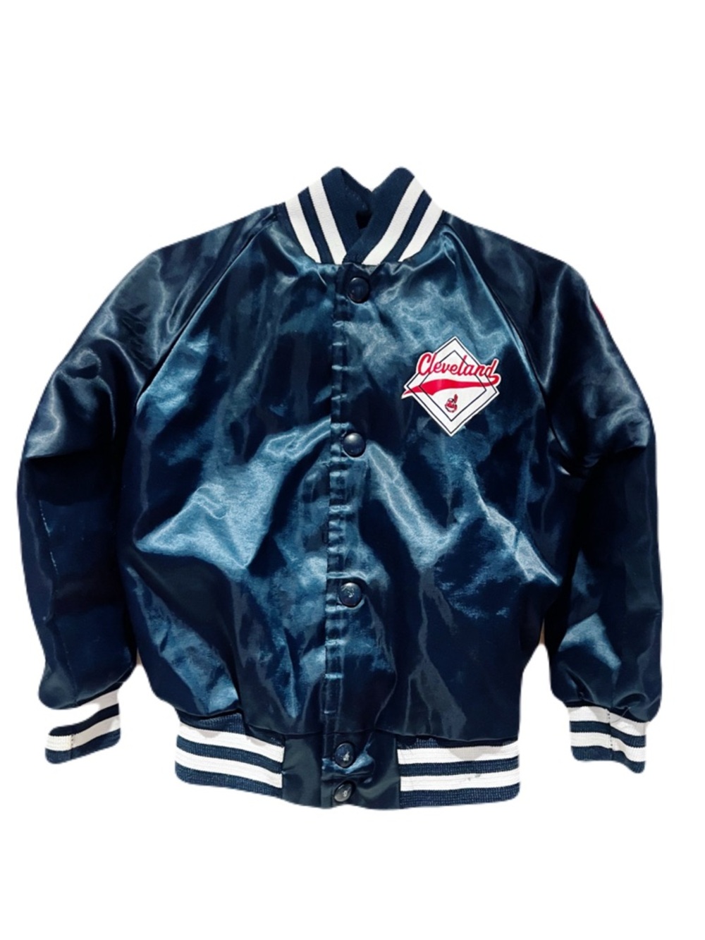Chalk line vintage 90’s MLB Cleveland Indians satin jacket